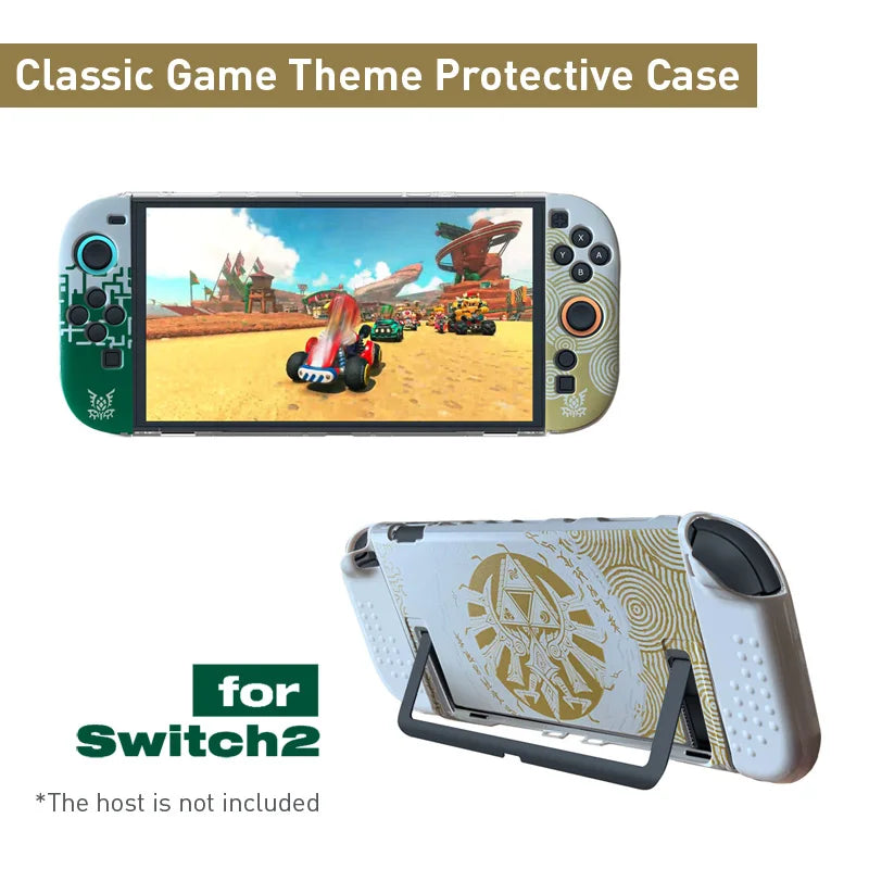 Hard Shell Protective Case for NS Switch 2 — Dockable Thin Cover Skin Game Console Accessory