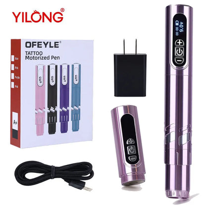 2PC Wireless Tattoo Pen Set — Professional Battery-Powered Tattoo Machine for Artists & Beginners