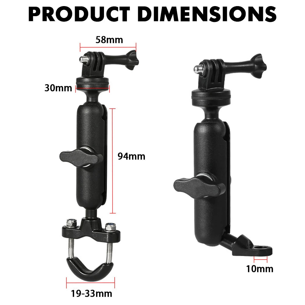 Motorcycle Action Camera Bracket Holder – Mount for BMW R1250GS, R1200GS, R NineT & Adventure Series Camera Mounting Accessories for Stable Recording
