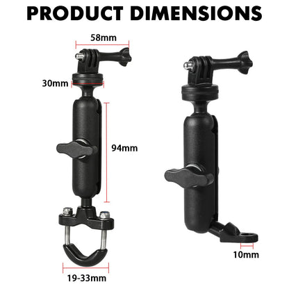 Motorcycle Action Camera Bracket Holder – Mount for BMW R1250GS, R1200GS, R NineT & Adventure Series Camera Mounting Accessories for Stable Recording