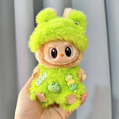 13 Styles Cute Mini Plush Doll Clothes - Outfit Accessories for Kpop Exo Labubu II Idol Dolls, Jumpsuits & Party Clothing