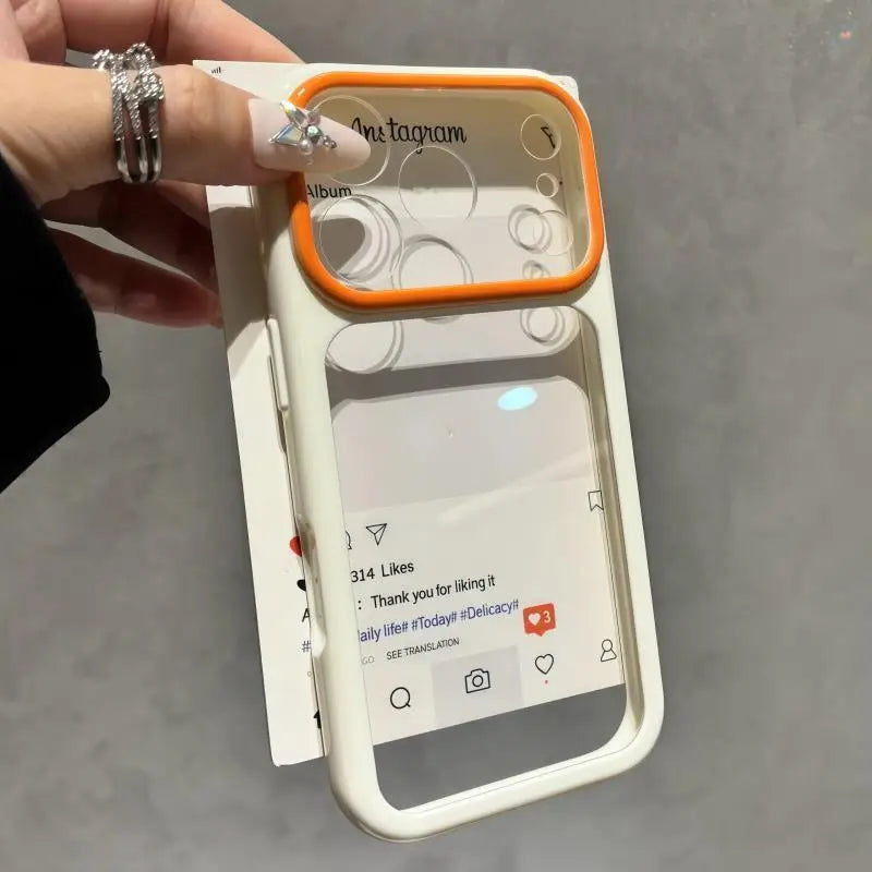 Candy Color Transparent Shockproof iPhone Case - Ultra Slim Clear Protective Cover for iPhone 17 16 15 Pro Max 14 Plus 11 12 13