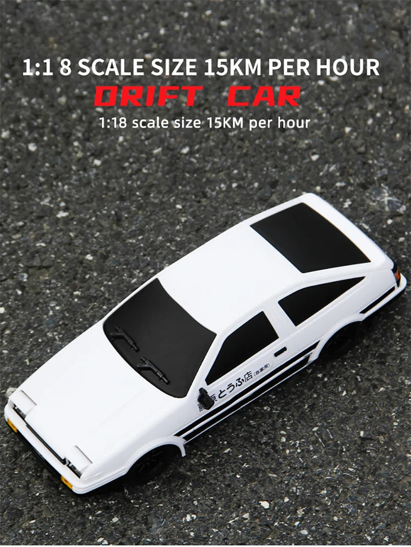 1:18 Skymaker AE86 & RX-7 FC RC Drift Cars with 2.4G Remote, ESP Gyroscope & LED Lights – Mini Racing Toy Cars