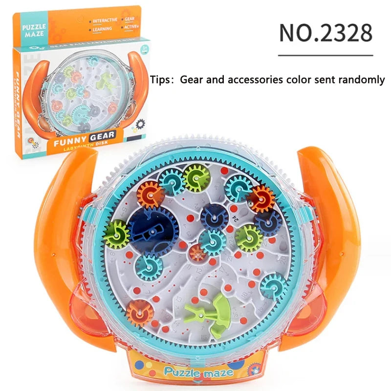 3D Transparent Maze Puzzle Cube - Creative Rolling Ball Speed Cube Stress Relief Toy for Kids