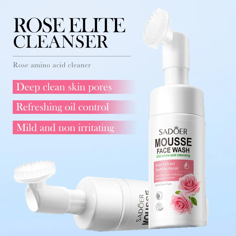 SAODER Fruits Facial Cleanser – Moisturizing & Hydrating Face Wash Foam with Massage for Skincare