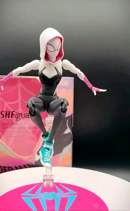 SHF Figuarts Super Gwen Action Figure – Spider-Gwen Gwen Stacy Collectible Model Toy