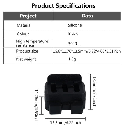 Bambu Lab Nozzle Wiper - Silicone Hotend Cleaning Brush for H2D, H2C & P2S Printers