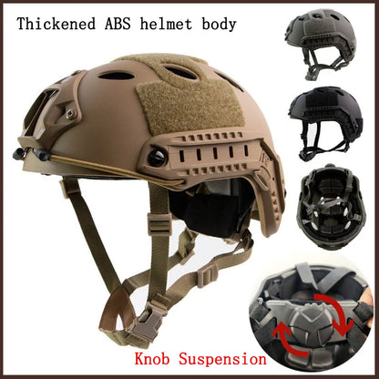 FAST Tactical Airsoft Helmet – Thickened ABS MH Helmet for Outdoor CS, PJ Air Gun Shooting Protective Gear
