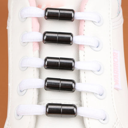 5 Pair Aluminum Shoelace Buckle - Metal Lace Lock for Men, Women, Kids - No Tie Lazy Laces Capsules Accessories