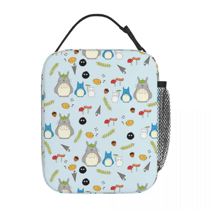 Totoro Miyazaki Anime Insulated Lunch Tote Bag – Portable Thermal Cooler for School & Office
