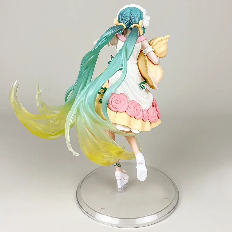 20CM Anime Hatsune Miku x Cinnamoroll Figure – Collectible Decorative Model, Kawaii Gift for Kids