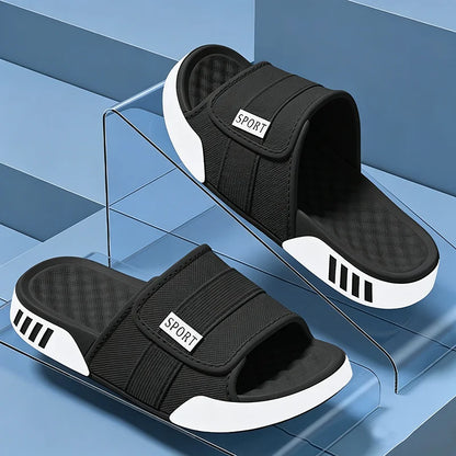 Men's Lightweight EVA Slippers - Soft Non-Slip Indoor Home, Shower & Beach Slides