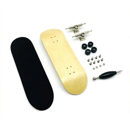 Creative Mini Finger Skateboard – Colorful Maple Fingerboard with Double Rocker, Sport Bearings & Palm Slide Board