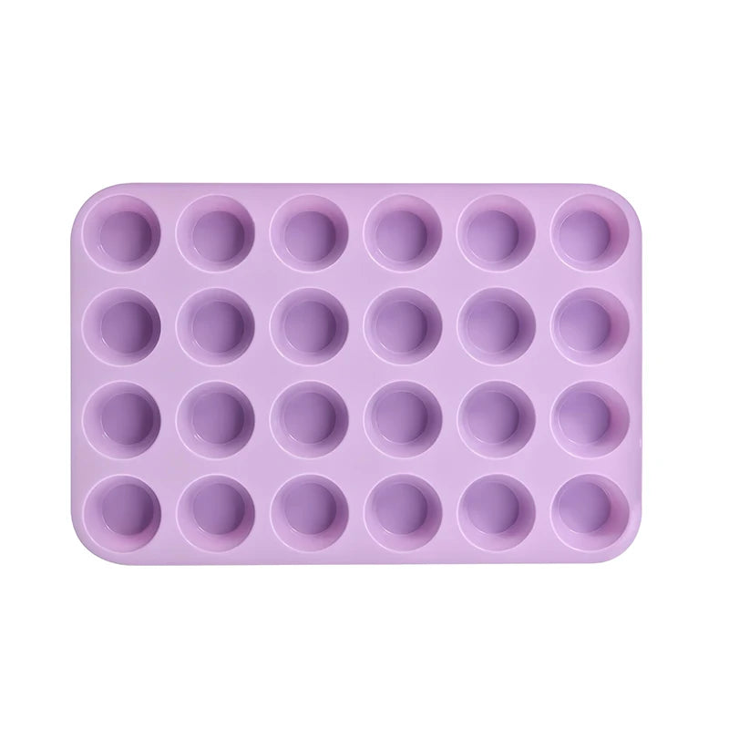 12/24 Hole Silicone Baking Mold - 3D Sphere Chocolate Mold Cupcake Muffin Cake Pan for DIY Dessert Kitchen Tools