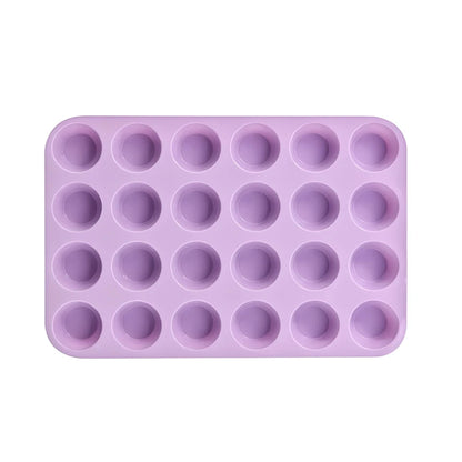 12/24 Hole Silicone Baking Mold - 3D Sphere Chocolate Mold Cupcake Muffin Cake Pan for DIY Dessert Kitchen Tools