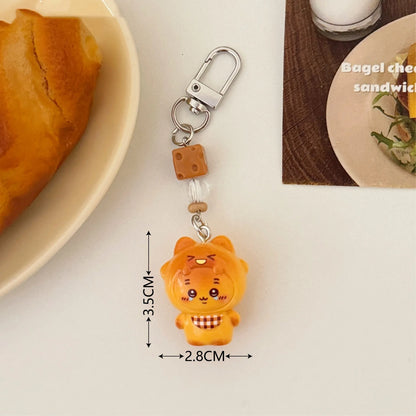 Chiikawa 3D Cartoon Keychain 1/3 Pcs - Cute Funny Backpack Bib Pendant Charm
