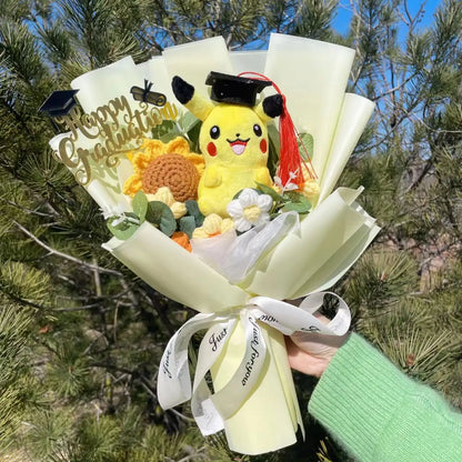 Anime Series Plush Toy Bouquet — Children’s Day, Birthday, Valentine’s & Graduation Gifts