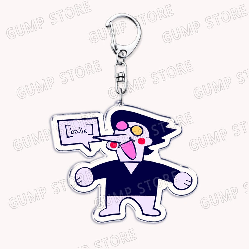 Deltarune & Undertale Keychains – Ralsei, Kris, Susie & Spamton Fan Gaming Accessories