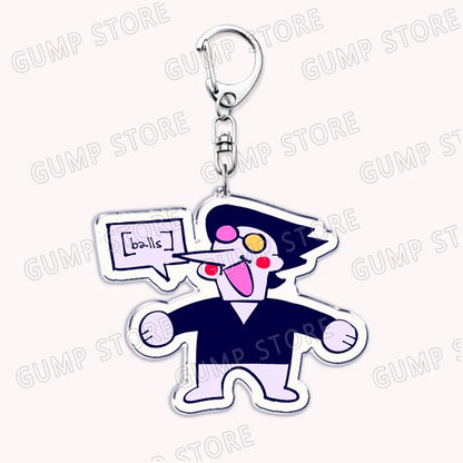 Deltarune & Undertale Keychains – Ralsei, Kris, Susie & Spamton Fan Gaming Accessories