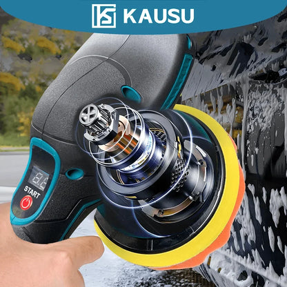 Cordless Electric Car Polisher with Digital Display – Automotive Waxing & Rotary Polishing Tool for Makita 18V Battery (Tool Only, No Battery)