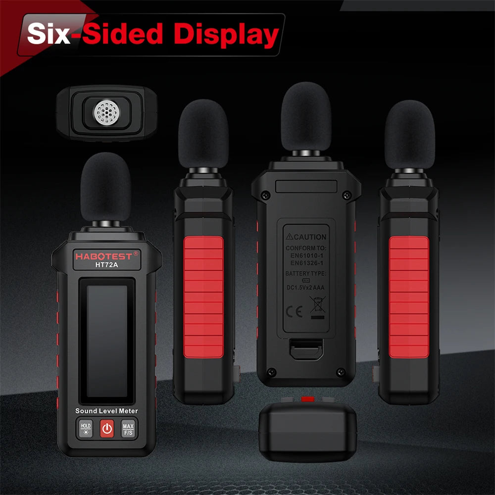 Digital Sound Level Meter - 30–130 dB Noise Detector for Room, Office, Factory, Studio & Traffic Noise Testing