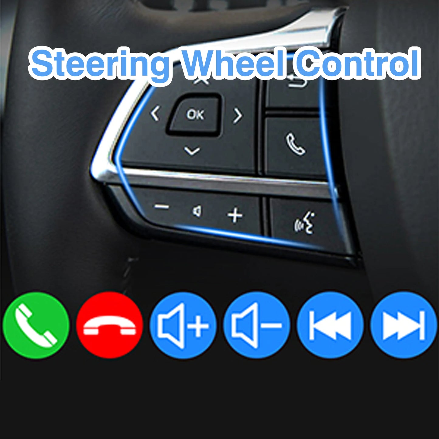 7" Wireless 2DIN Car Radio Stereo – HD Touchscreen CarPlay Android Auto Video Player with Bluetooth, FM & Rear View Camera