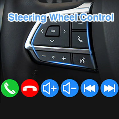 7" Wireless 2DIN Car Radio Stereo – HD Touchscreen CarPlay Android Auto Video Player with Bluetooth, FM & Rear View Camera