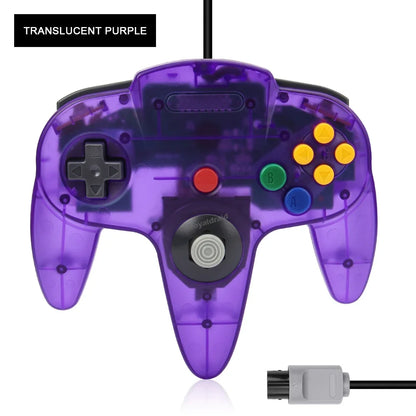 Wired Transparent N64 Gamepad Controller – Joystick for Nintendo 64 Console Accessories
