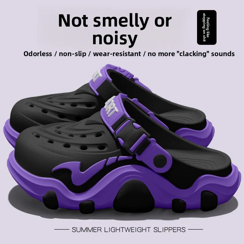 Men’s Arch Support Beach Sandals - Breathable Non-Slip Summer Shoes