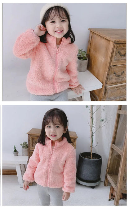 Kids Winter Coats 2024 - New Warm Fleece Jacket for Boys & Girls, Autumn & Spring Outerwear for Children