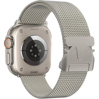 Milanese Loop Stainless Steel Strap for Apple Watch – Compatible with Ultra 2, Series 10/9/8/7/6/5/4 (38mm-49mm)