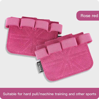 Leather Weightlifting Training Gloves with Palm Protection for Men & Women – Gym Workout, Pull Ups & Fitness Grips