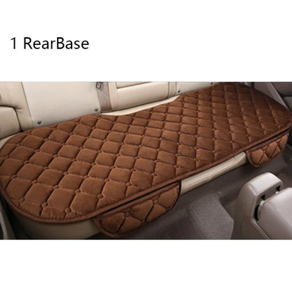 Winter Plush Car Seat Covers - Universal Warm Anti-Slip Front & Rear Seat Protectors