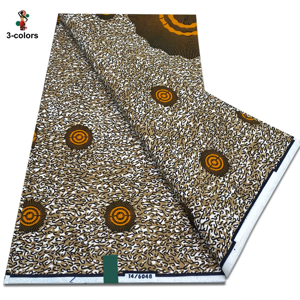 2026 African Ankara Wax Print Fabric - 100% Cotton Soft Dutch Hollandais Pagne for Dresses