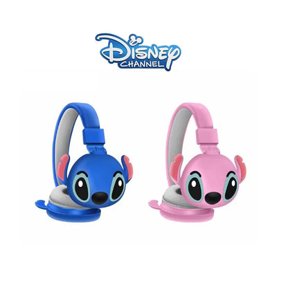 Disney Stitch AH-806 Wireless Bluetooth Headphones – HIFI Stereo Foldable Headset with Mic, Anime Cartoon Kids Birthday Gift