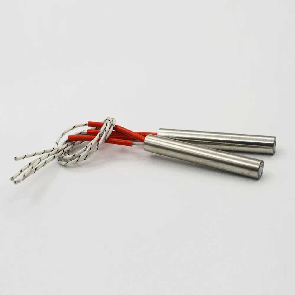 5pcs 220V Stainless Steel Cartridge Heaters - 6mm Tube Heating Elements 80W-300W Custom Sizes