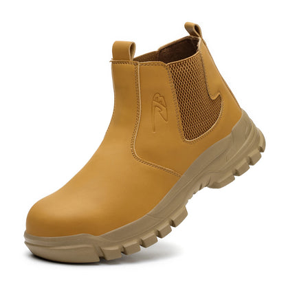 Men’s Waterproof Steel Toe Safety Boots – Indestructible Work Shoes, Anti-Smash & Stab-Resistant Biker Boots