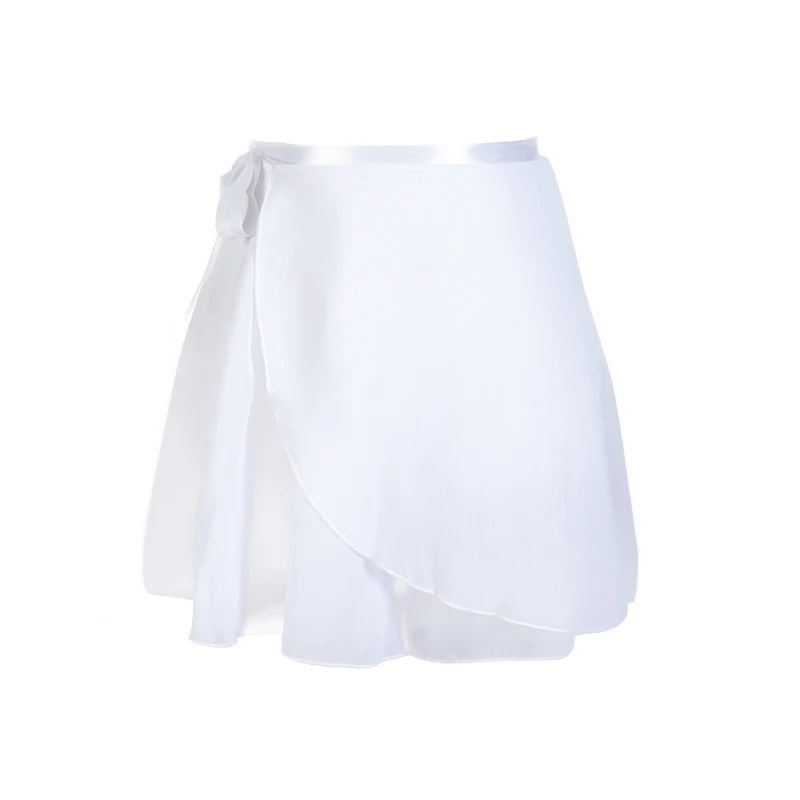 Adult Chiffon Ballet Tutu Wrap Skirt – Women & Girls Dance Gymnastics Training Skirt Lightweight Ballet Faldas Dancewear
