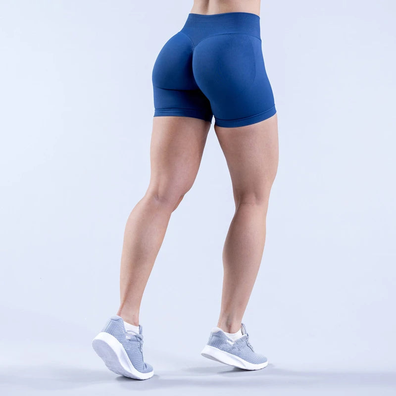 Women’s Gym Impact Running Shorts — Seamless Scrunch Butt Biker & Yoga Athletic Leggings