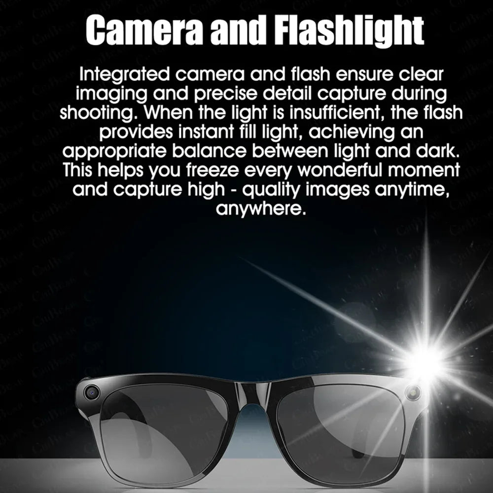 Xiaomi AI 8K Smart Glasses — 120MP Camera, Waterproof, Bluetooth Calls & Music, Picture Recognition, ChatGPT, 2025 New