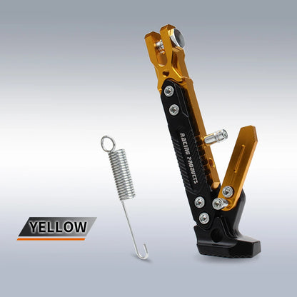 Motorcycle Kickstand Support — Universal Alloy Side Stand Bracket for Dirt Bikes & Motorbikes Tripod Foot Holder