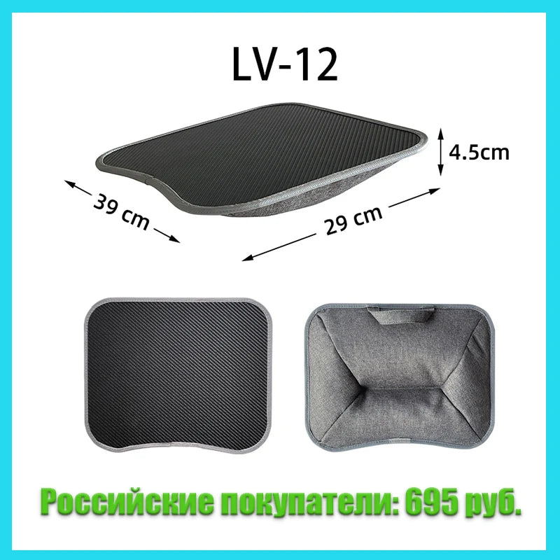 MUMUCC Multifunctional Laptop Desk with Cushion – Foam-Filled Small Pillow Table with Large Hard Mouse Pad