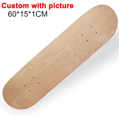 7-9 Layer Maple Skateboard Deck – Double Rocker Mini Cruiser & Dance Board with High Elasticity