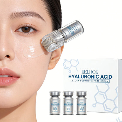 Niacinamide Microneedle Serum Kit - 0.25mm Facial Skincare Roller & 30ml Moisturizing Day Cream