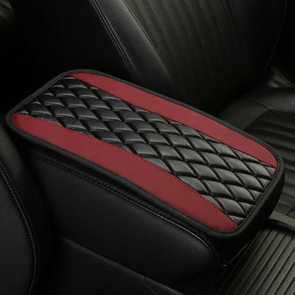 Universal Car Interior Armrest Seat Box Cover – Waterproof PU Leather Center Console Protector for SUV, Durable & Comfortable