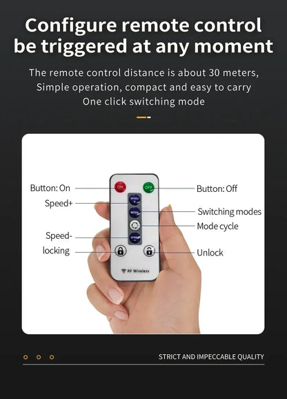 Truck & Car Devil Eye LED Pixel Panel Light – Remote-Control Soft Foldable Scrolling Display 12V/24V