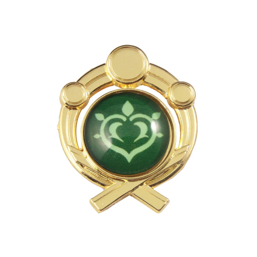 Genshin Impact Sumeru Vision Pins - Anime Character Element Badge Lapel Brooch Collectible Accessories