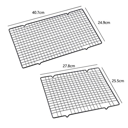 FAISDU Single Layer Stainless Steel Cooling Rack — BBQ Bread Cake Drip Dry Rack Baking Grid Pan Kitchen Tool