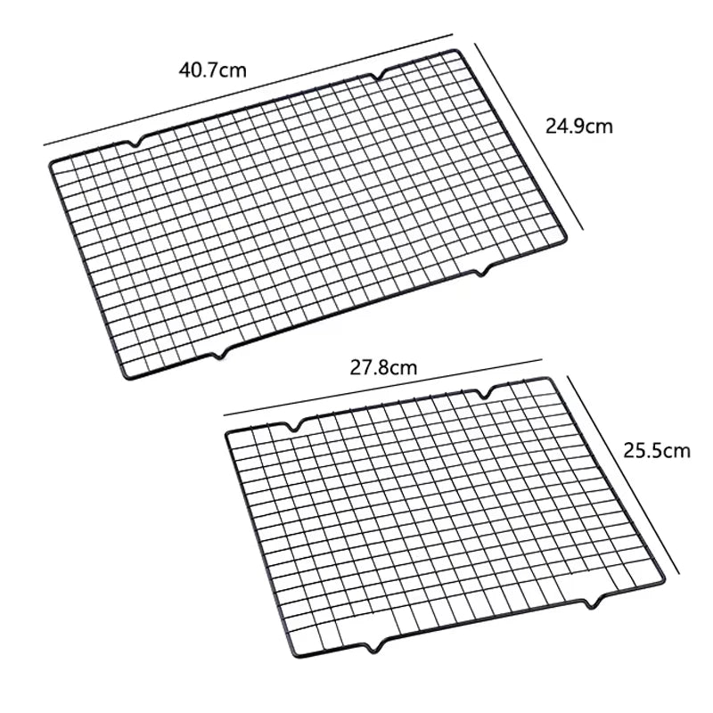FAISDU Stainless Steel Cooling Rack – Single Layer BBQ & Baking Grid, Bread & Cake Drip Dry Tray Household Baking Tool
