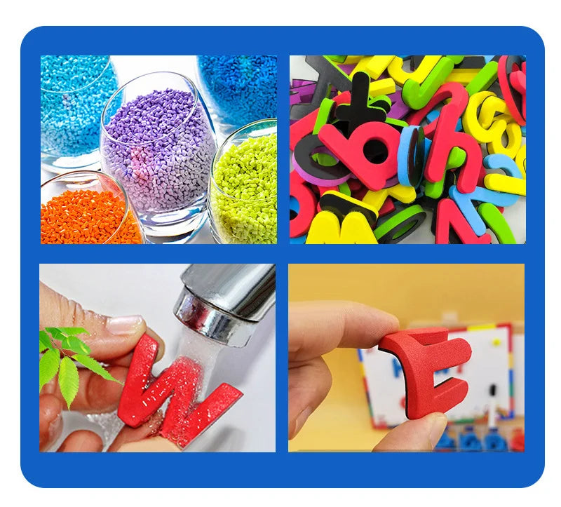 24-76pcs Magnetic Alphabet Letters — EVA Foam Refrigerator Stickers for Toddlers & Kids, Educational Spelling & Counting Toy Gift
